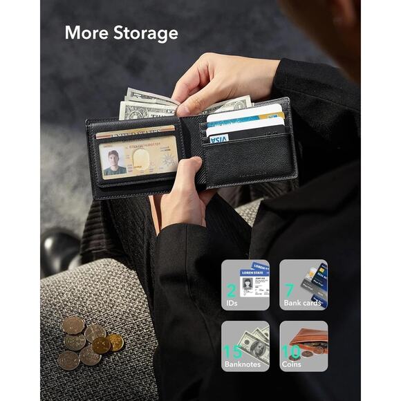 ESR Geo Wallet with Find My, RFID Blocking, GPS Wallet for Men, Wallet Tracker - Picture 4 of 4